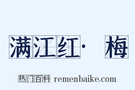 满江红·梅是什么意思的图片